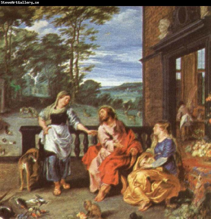 unknow artist Christ at the house of martha and mary
